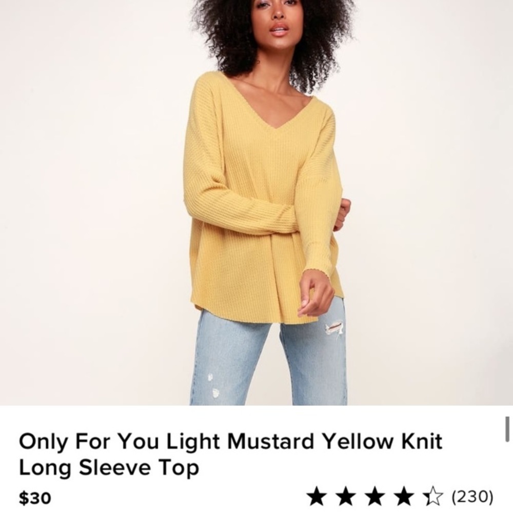 Lulus basic waffle sweater - Picture 2 of 3